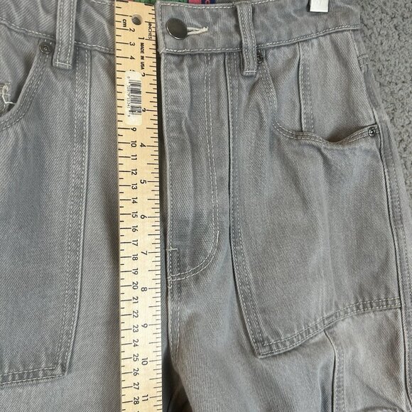 Empyre Jeans Women's Size 0 Gray Tori Porkchop Baggy Cargo Skate Punk Size 26 - Picture 8 of 11